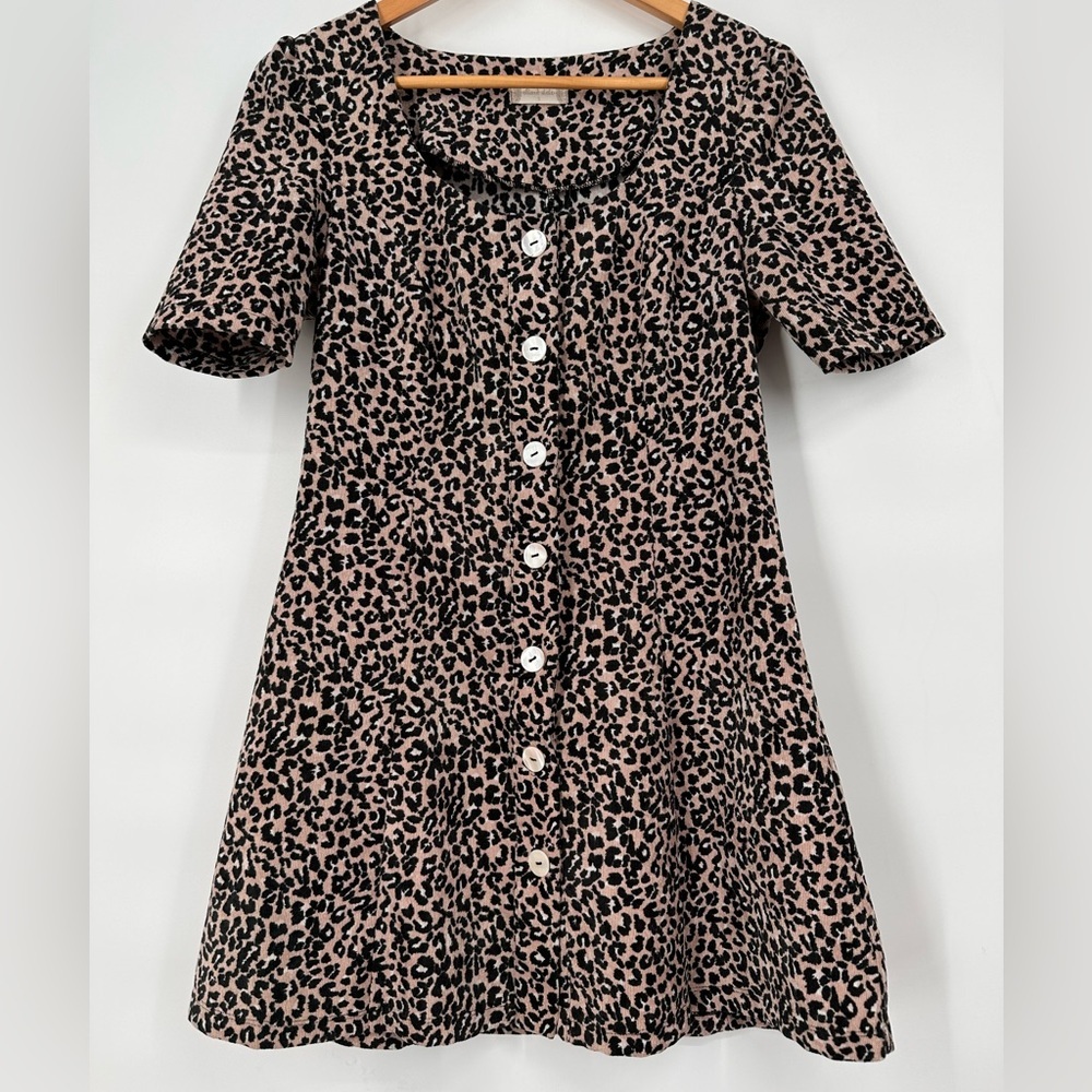Altar’d State Corduroy Leopard Dress